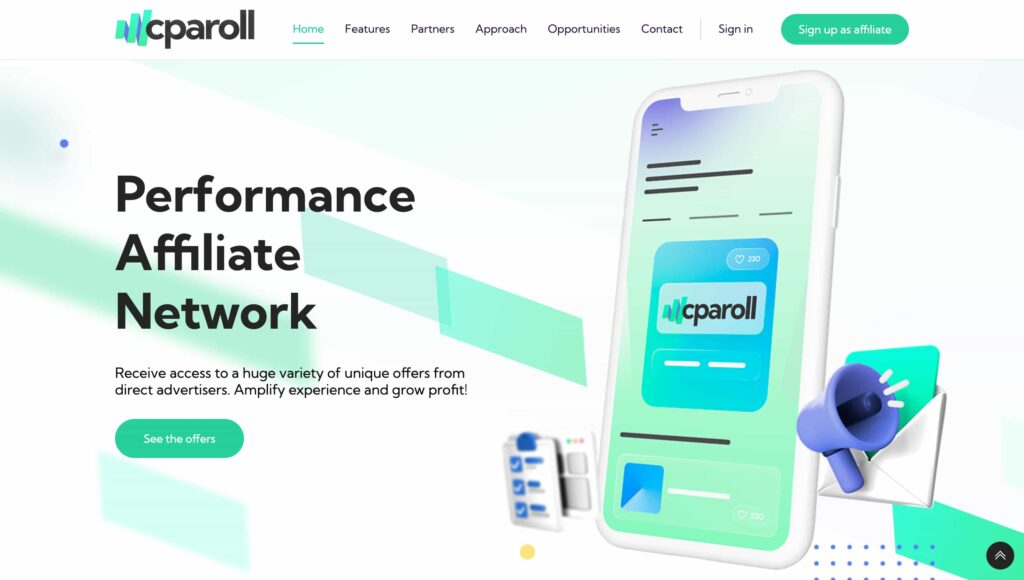 CPARoll Gambling affiliate network