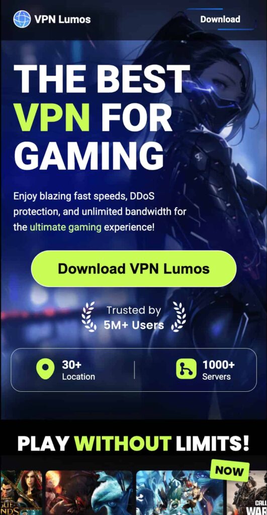 VPN popunder ads example