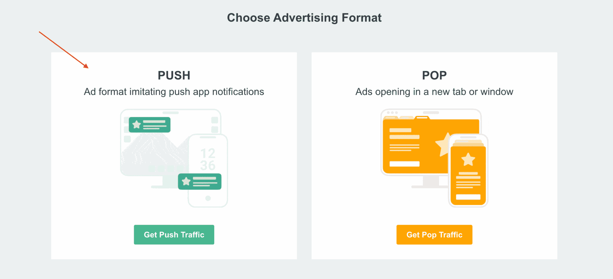 Push Ads. Example In-Page Push Ads: Native Alternative to Classic Push | ROIAds Blog