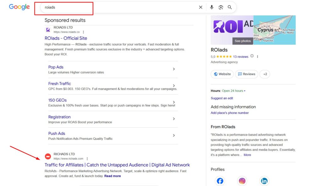 brand bidding example